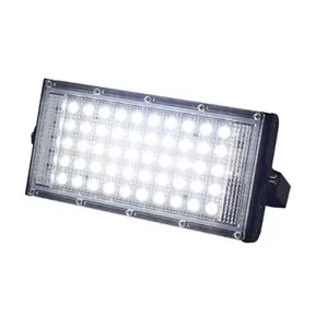 โคมไฟฟลัดไลท์ LED 50W, ไฟสปอร์ตไลท์กลางแจ้ง AC 220V 230V 240V โคมไฟ LED แนวสตรีทไฟภูมิทัศน์ IP65กันน้ำ