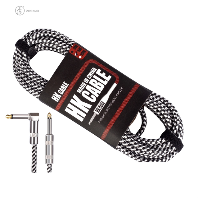 Wholesale Copper Straight Angled Jack Audio Cable 3/5/10 Meters Lengths OEM Brand Guitar Connection Cable