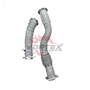ท่อลงแคทแบบไหลสูง Vortex 304 สแตนเลสสตีล สำหรับ BMW M3 G80 S58 3.0T ปี 2023–2025 พร้อมแผ่นกันความร้อน ไม่มีไฟเตือน CEL - Product Image 1