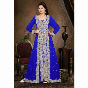 ชุดเดรสคาฟตันอิสลามสไตล์โมร็อกโกชุดเดรสชายหาดยาวถึงพื้นแขนยาวระบายอากาศได้ดีทันสมัย - Product Image 1