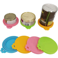 Couvercles de casseroles de cuisine en silicone écologiques sans BPA, réutilisables, universels, avec logo personnalisé en couleur pour chats et chiens BHD