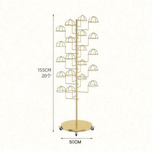 Clothing Store Sun <b>Hat</b> Storage Shelf Floor Child Store Multi-layer <b>Hat</b> Rack Display Rack <b>Hat</b> <b>Holder</b> Mobile - Product Image 4