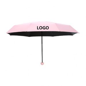 Nouveau Parapluie de Voyage Portable Mini Capsule Pliant en 6 sections pour Femme avec Étui Personnalisé – Idéal Été - Product Image 1
