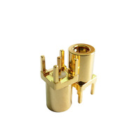 Venta caliente conector de montaje en PCB conector hembra SMB chapado en oro con 4 pines