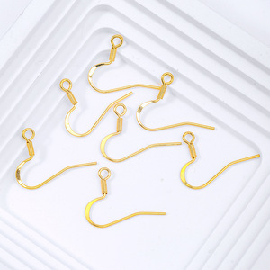 18K Gold Plated Brass Oversized Ear <b>Hooks</b> with Gold Plating DIY <b>Earring</b> Accessories and Craft Materials A05 - Product Image 4
