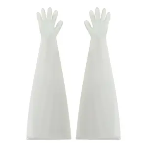Guantes de goma EPDM blancos personalizados para anti-oxígeno, UV y envejecimiento del ozono, protección de manos duradera y confiable