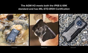 [Fábrica] AGM H3 Night Vision Camera Resistência de Alta Temperatura China robusto smartphone robusto telefone móvel 4g <span class=keywords><strong>ph</strong></span> robusto móvel - Product Image 3