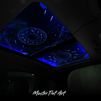 Film de toit USB pour voiture effet ciel étoilé OMTD, film d'effet lumineux pour toit panoramique, accessoires automobiles