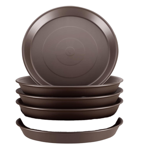 Sous-plateaux pour pots de fleurs en plastique PP moulé par injection de haute qualité, fabriqués par un fabricant vérifié, noir/blanc, plusieurs tailles - Product Image 1