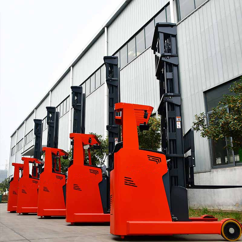 Retractable Electric Reach Truck For Narrow Aisles Stacking 8m Lift Height