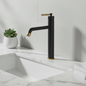 Laiton Lavage Visage Salle De Bains Évier Robinets Pvd Mélangeur Bassin Mélangeur Anti-rayures Robinet <span class=keywords><strong>D</strong></span>'<span class=keywords><strong>eau</strong></span> Noir Bassin Robinets Sans Plomb Noir Or - Product Image 2