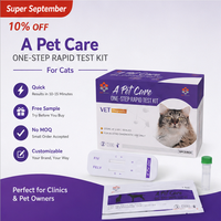 Kits de test sanguin rapide pour chats, soins des animaux de compagnie, tests vétérinaires rapides pour chats