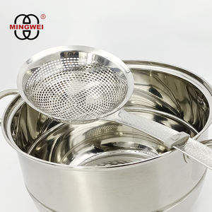 MINGWEI – passoire à nouilles en maille, passoire de cuisine, écumoire fendue, passoire en acier inoxydable pour frites, pommes de terre - Product Image 3
