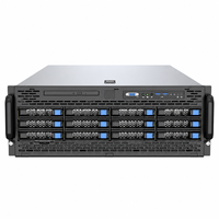 Workstation TTY TG558V3 4U 4 GPU Dual Intel Xeon Scalable Generasi ke-4 dan ke-5, Server Rendering AI Rak Tower