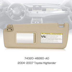 แผ่นบังแดดสำหรับโตโยต้าไฮแลนเดอร์ปี 2004-2007 สีเบจ 74320-48260-A0 แพ็คคู่ - Product Image 4