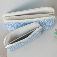 Tas kantong Tablet quilt lucu, untuk Ipad dan Tablet Notebook, casing penutup quilting bunga, sarung tablet lengan Laptop