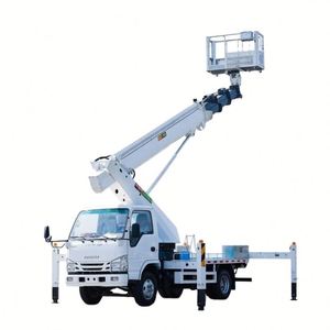 Camion nacelle Isuzu 100P 20m à 4 sections pour l'entretien des éclairages publics, marque Blue Label - Product Image 1