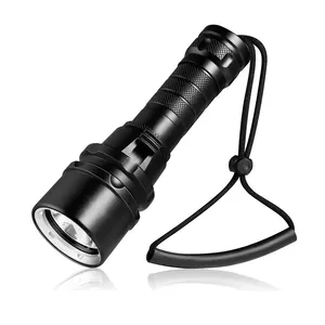 Tauch ausrüstung T6 L2 LED USB Wiederauf ladbare Unterwasser wasserdichte Lampe Taschenlampe LED Taschenlampe Tauch lampe