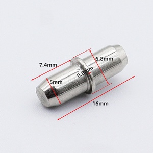 Superlative Supply Chain <b>Nickel</b>-Coated 6mm L-Shaped Brass Cabinet Closet Shelf Bracket Pegs Furniture Connectors Shelf Supports - Product Image 3