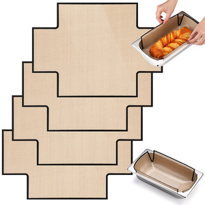 Quick Shipment Reusable <b>Silicone</b> Bread Loaf Pan Liners Food Safe Nonstick <b>Baking</b> Liner <b>Baking</b> Mats for 9.5 X 5 Inch Loaf Pan - Product Image 1