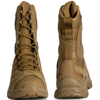 Bottes tactiques imperméables légères pour hommes, mi-mollet, à lacets, antidérapantes, avec semelle extérieure en caoutchouc résistant à l'usure