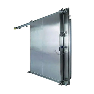 דלת הזזה מאלומיניום לחדר קירור בעיצוב תעשייתי מנפאל, שטוחה עם פתיחה ידנית, גימור משטח - Product Image 5