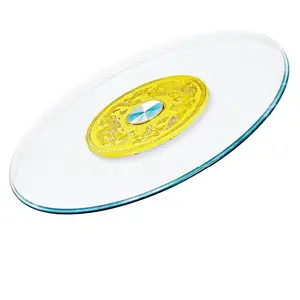 50Cm 60Cm 70Cm 90Cm Gouden Gehard Glas Hotel Lazy Susan