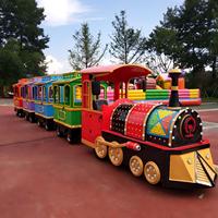 Train touristique sans rails, alimenté au diesel/électrique, pour parcs d'attractions et usage urbain, certifié CE, capacité 24 places, vitesse réglable, divertissement