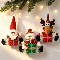 Coffret Cadeau de Noël : Ornements en Peluche Père Noël, Bonhomme de Neige, Renne – Décorations Suspendues pour Arbre – Vente en Gros, Lot Économique