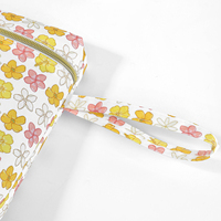 Pochette de lingette humide à impression complète populaire, sac à couches léger, sac à cordon en nylon imperméable pour couche de bébé, sac de voyage et de maman