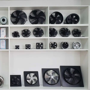 Alta calidad 220V 50HZ 255W 4 polos 1380RPM 400mm AC <span class=keywords><strong>Motor</strong></span> hoja de aluminio placa cuadrada ventilador de flujo Axial para aire de escape - Product Image 6