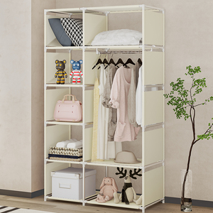 Armario de Tela Simple <span class=keywords><strong>para</strong></span> Dormitorio, Perchero Portátil, Armario Multiusos, Organizador de <span class=keywords><strong>Ropa</strong></span> - Product Image 4