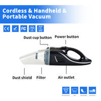 Aspirateur de voiture sans fil portable le plus populaire pour la voiture et la maison