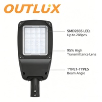 Lampadaires LED extérieurs étanches haute puissance AC 220V, indice de protection IP66, lampes de rue sur poteau, 50W