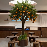 Arbre d'oranger artificiel, taille personnalisable, plante à fruits artificiels réalistes pour la décoration de la maison, du bureau, de l'hôtel, du mariage, du balcon
