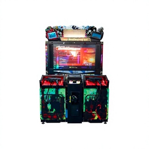 Machine d'arcade Razing Storm 55 pouces à monnayeur avec moniteur de score LED, simulateur de jeu électronique 2 joueurs pour enfants et adultes - Product Image 1
