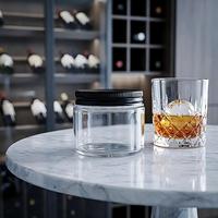 Bocaux en verre modernes de 18 oz avec couvercles pour flocons d'avoine, épices et usage culinaire, ensemble idéal pour les fêtes