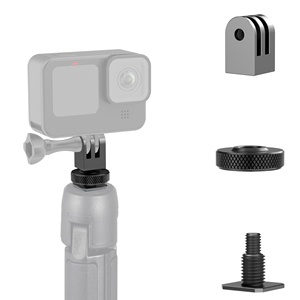 Adaptateur de fixation à griffe chaude en aluminium CNC pour GoPro Hero 13/12/11/10/9/8/7/6/5, DJI Osmo Action 5/4/3/2/1, AKASO, <span class=keywords><strong>Campark</strong></span> - Product Image 2