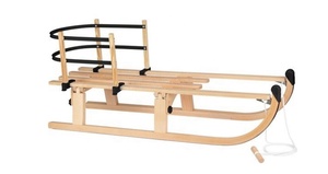2026 Toboggan Pliant en <span class=keywords><strong>Bois</strong></span> Kinderslee Schnee Holz Sledge - Product Image 4