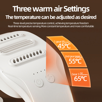 Chauffe-mains pliable à air chaud, 3 niveaux de température, chauffe-mains électrique portable, appareil de chauffage des mains pour l'hiver, pour la maison et le bureau