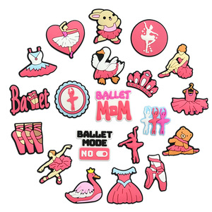 Eleganti Charm per Scarpe da Ballerina con Gonna Tutu e Spille a Punta, Decorazioni Personalizzate per Accessori Clog - Product Image 1