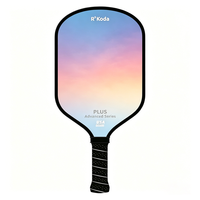 Ventes en gros de raquettes de pickleball de haute qualité en fibre de carbone de 16 mm, noyau en nid d'abeille, entraînement pour adultes, motif personnalisé, couleur de cadre personnalisée