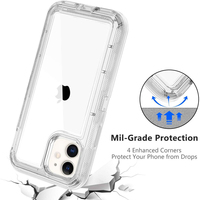 Coque de téléphone portable Flying Fashion Hard PC Cover 2 1, robuste, résistante aux chocs, transparente multicolores pour 14 13 12
