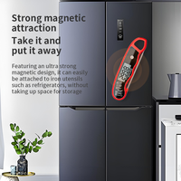Termometer Digital pembatas baja tahan karat 304 logam tahan air IPX6 akurasi tinggi untuk penggunaan Oven memasak memanggang BBQ dapur