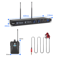 Debra Audio ER-202 double canal UHF sans fil In-Ear Monitor Système IEM Récepteurs professionnels de performance scénique Suppression du bruit