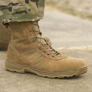 Bottes de randonnée tactiques imperméables légères noires pour hommes, durables, pour la chasse, la randonnée, le travail, la jungle, à porter au quotidien - Product Image 4