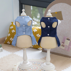 Grazioso Vestito in Denim con Ali <span class=keywords><strong>d</strong></span>'<span class=keywords><strong>Angelo</strong></span> per Animali Domestici, con Anello a <span class=keywords><strong>D</strong></span> e Imbracatura Regolabile, per Cani e Gatti di Piccola Taglia, <span class=keywords><strong>Abbigliamento</strong></span> Estivo da Principessa - Product Image 4