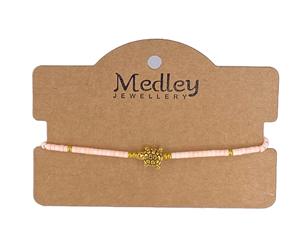 Pulsera/tobillera ajustable inspirada en la cuerda de cuentas de una sola piedra de tortuga de oro Natural tejida a mano 2025 para mujer - Product Image 2