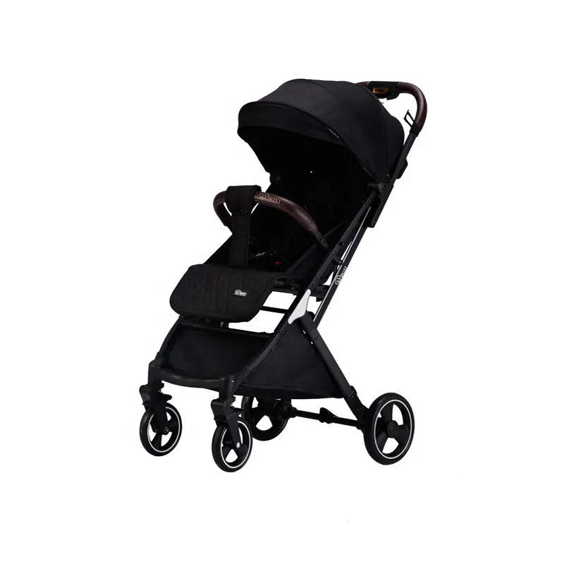 Multifunction one hand auto folding light weight large wheel stroler baby stroller