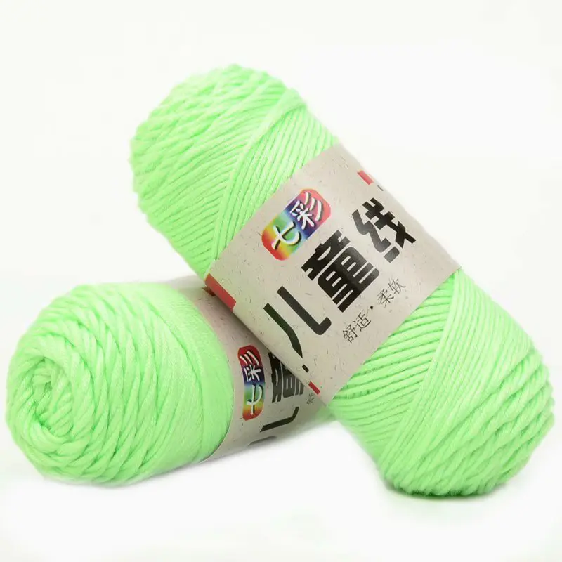 Dimuni Sợi Cotton Sữa Móc Acrylic 10 Lớp 50G Cho Bé